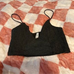 Zenana Outfitters Black Smocked Camisole